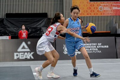 梁煒嵐代表香港女子U17籃球隊出賽